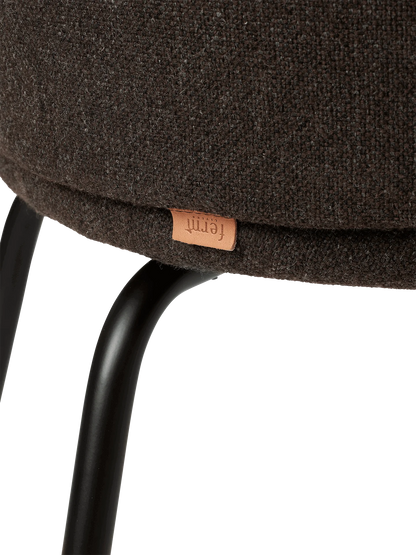 Chaise Rico Dark Grey Brown - Ferm Living-Structure Noir-The Woods Gallery