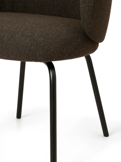 Chaise Rico Dark Grey Brown - Ferm Living-Structure Noir-The Woods Gallery