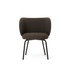 Chaise Rico Dark Grey Brown - Ferm Living-Structure Noir-The Woods Gallery