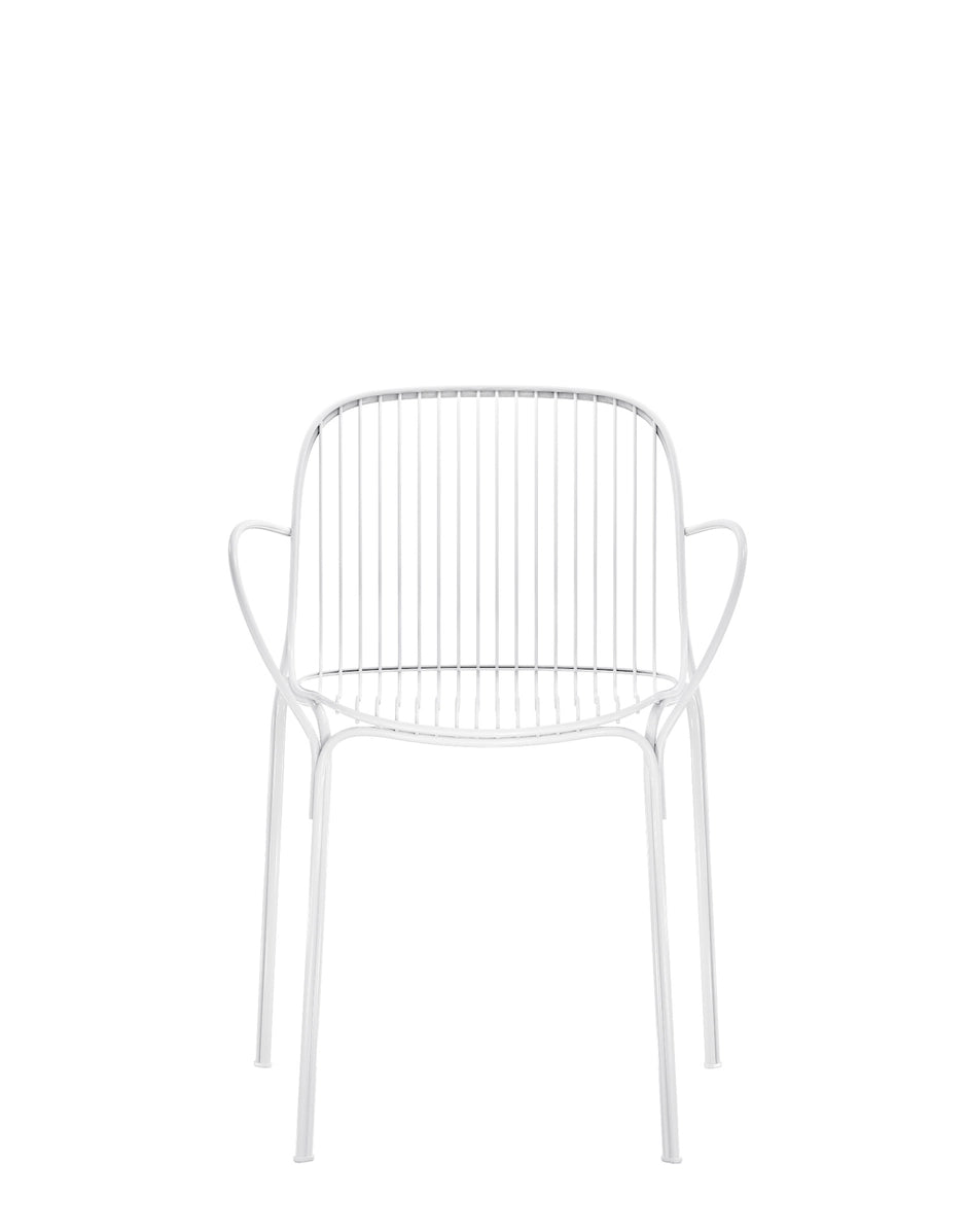 Chaise avec accoudoirs HiRay - Ludovica + Roberto Palomba - Kartell-blanc-The Woods Gallery