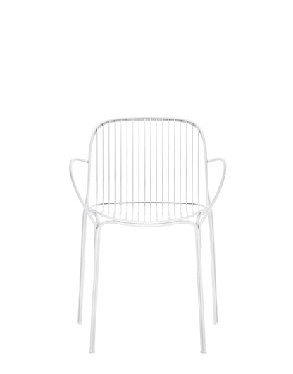 Chaise avec accoudoirs HiRay - Ludovica + Roberto Palomba - Kartell-blanc-The Woods Gallery