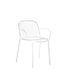 Chaise avec accoudoirs HiRay - Ludovica + Roberto Palomba - Kartell-blanc-The Woods Gallery
