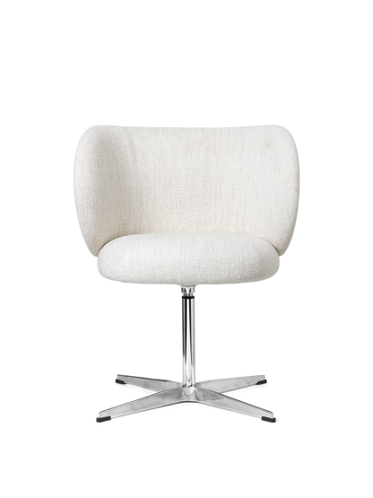 Chaise de Bureau Rico Blanc cassé bouclé - Ferm Living-The Woods Gallery