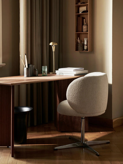 Chaise de Bureau Rico Blanc cassé bouclé - Ferm Living-The Woods Gallery
