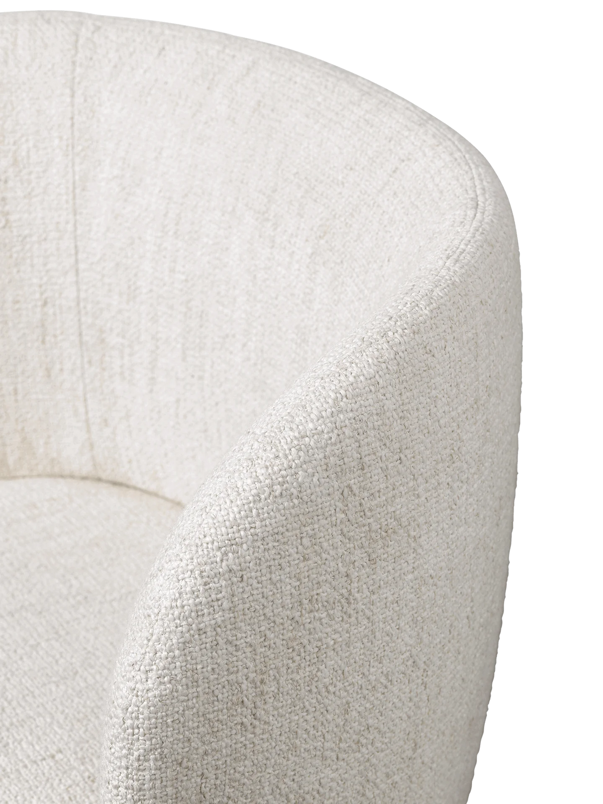 Chaise de Bureau Rico Blanc cassé bouclé - Ferm Living-The Woods Gallery