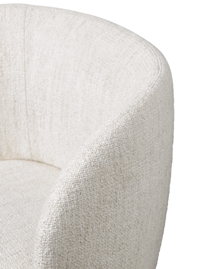 Chaise de Bureau Rico Blanc cassé bouclé - Ferm Living-The Woods Gallery