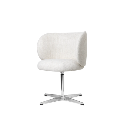 Chaise de Bureau Rico Blanc cassé bouclé - Ferm Living-The Woods Gallery