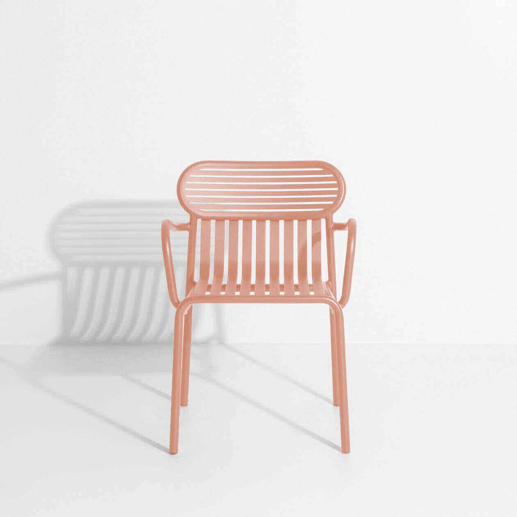 Chaise de jardin avec accoudoirs Week-End - Petite Friture-Rose-The Woods Gallery