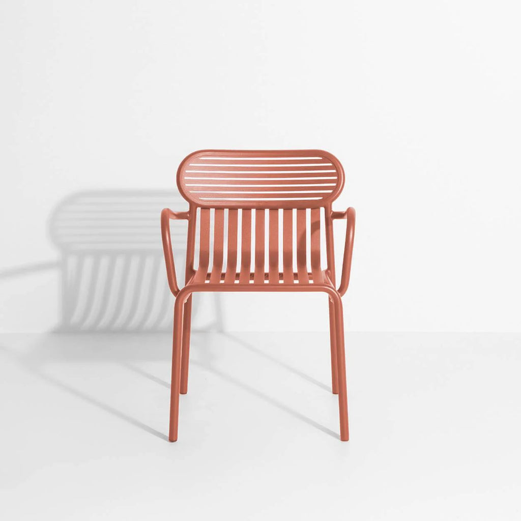 Chaise de jardin avec accoudoirs Week-End - Petite Friture-Terracotta-The Woods Gallery