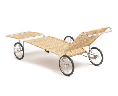Chaise longue sur roue F 41 de Marcel Breuer - Tecta Bauhaus - Vintage-The Woods Gallery