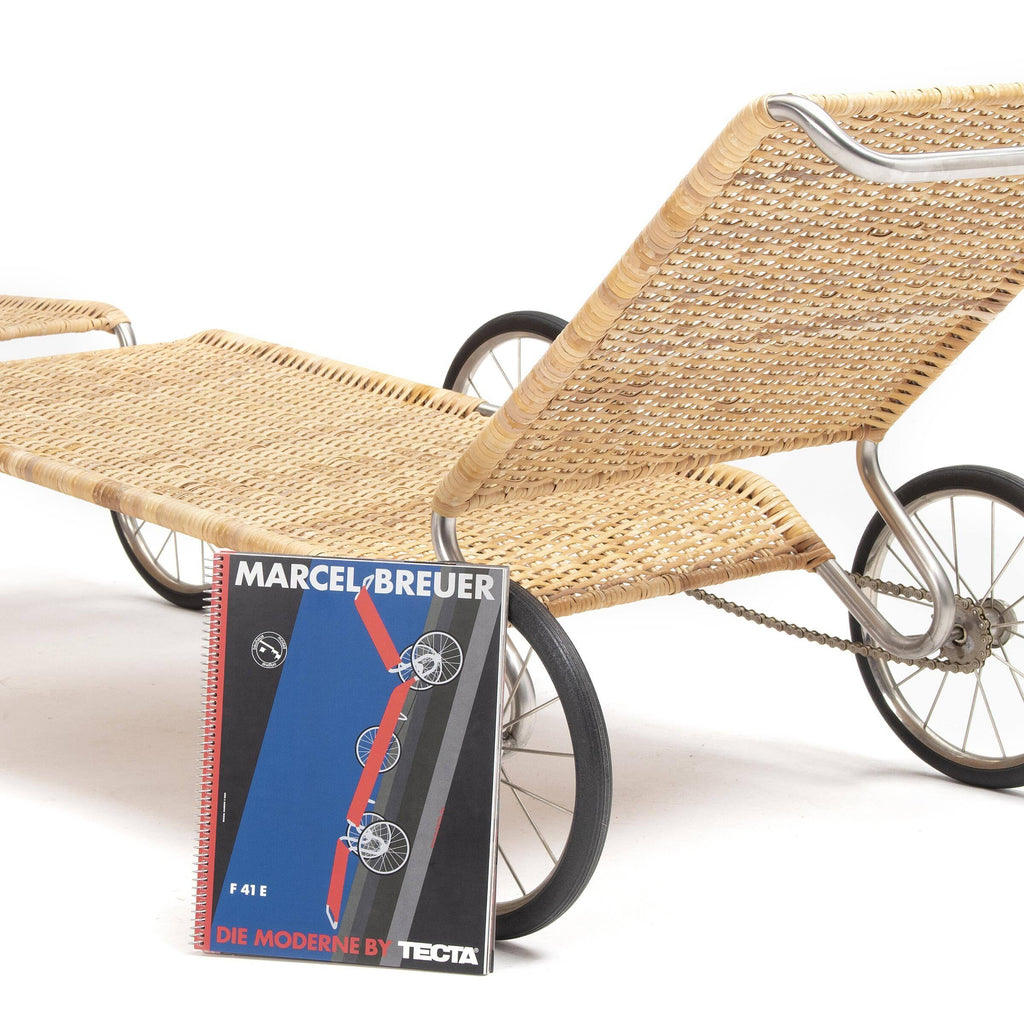 Chaise longue sur roue F 41 de Marcel Breuer - Tecta Bauhaus - Vintage-The Woods Gallery