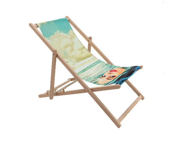 Chaise longue transat Girl in the Sea de ToiletPaper - Seletti-The Woods Gallery