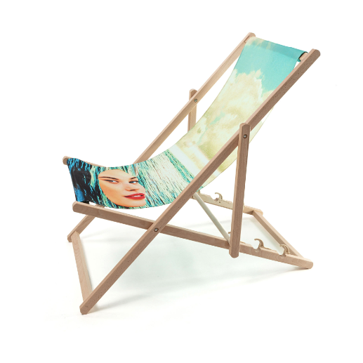 Chaise longue transat Girl in the Sea de ToiletPaper - Seletti-The Woods Gallery