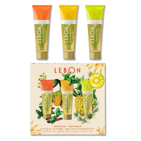 Coffret dentifrices Orange Mood 3x25 mL - Lebon Oralcare-The Woods Gallery