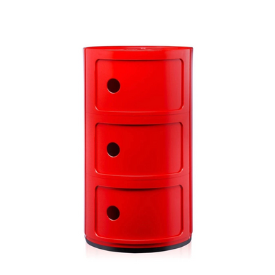 Componibili 3 Modules - Kartell-Classic Rouge-The Woods Gallery