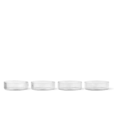 Coupelles Ripple de Trine Andersen - Ferm Living-Transparent-The Woods Gallery
