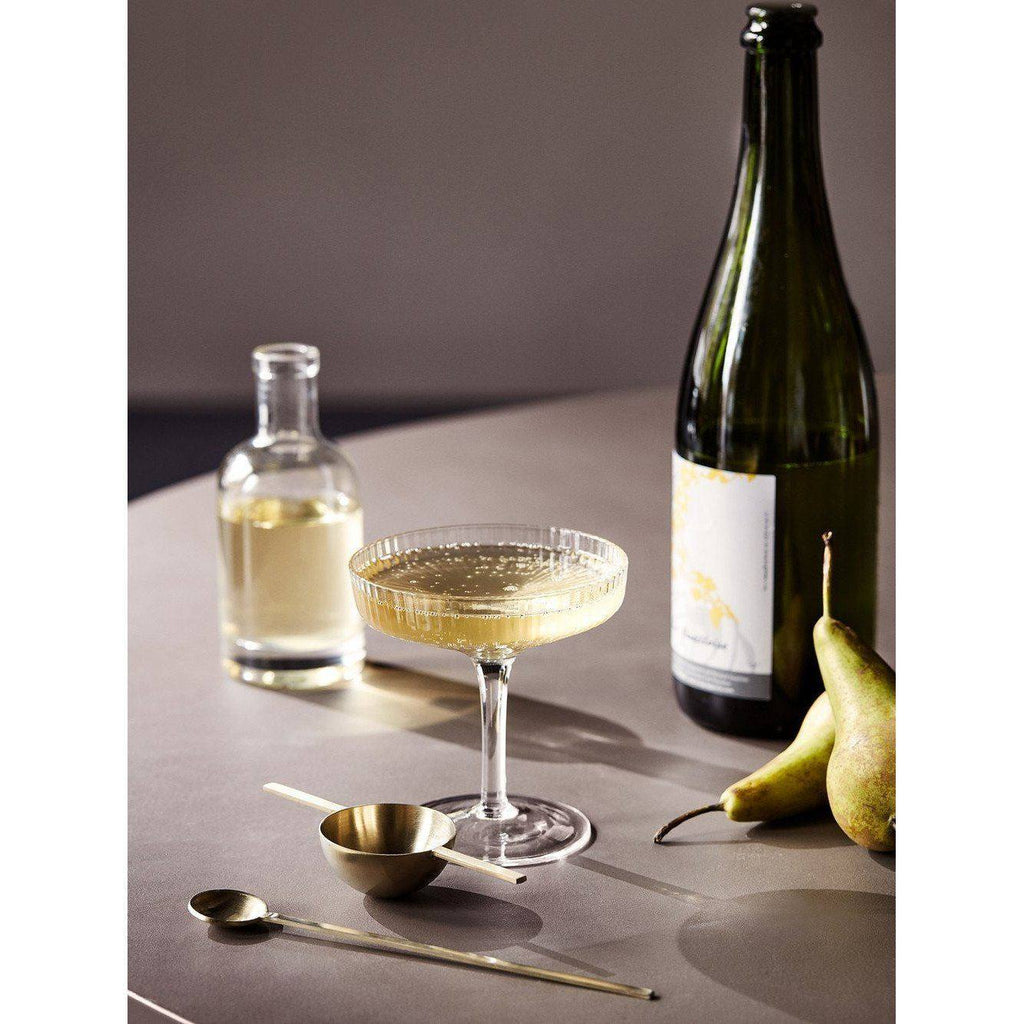 Coupes à champagne Ripple - Ferm Living-Transparent-The Woods Gallery