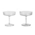 Coupes à champagne Ripple - Ferm Living-Transparent-The Woods Gallery