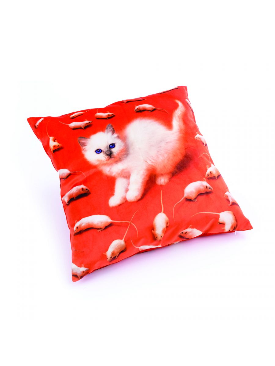 Coussin Kitten de ToiletPaper - Seletti-The Woods Gallery