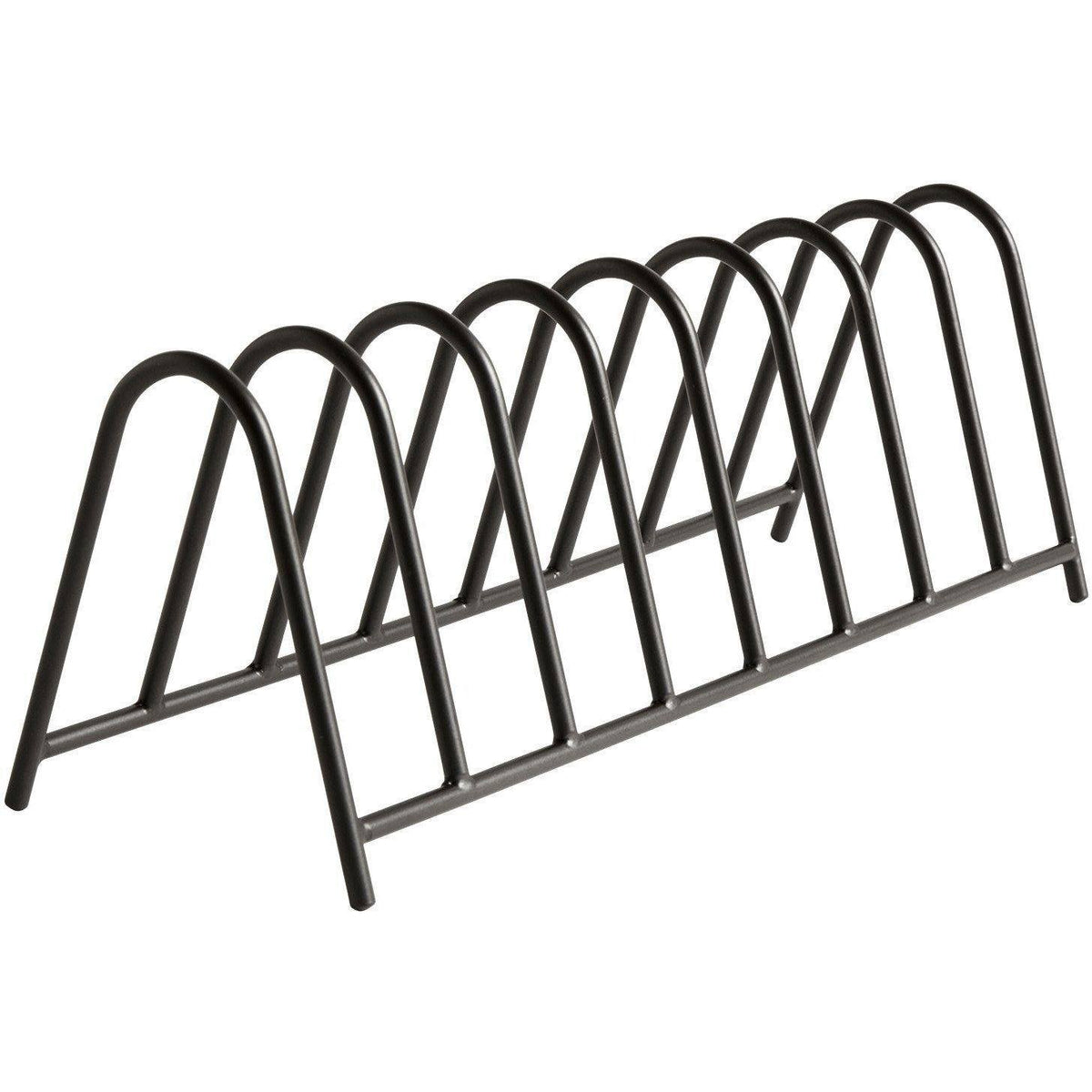 Égouttoir à vaisselle en acier gris Dish Drainer Rack de Shane Schneck - Hay-vue de trois quarts sur fond blanc-The Woods Gallery