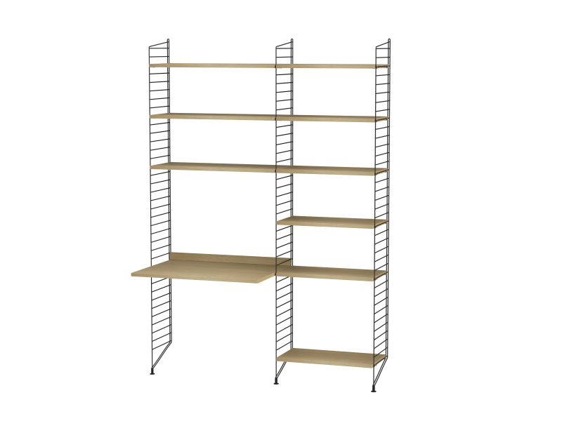 Ensemble Chambre d’enfant D - String Furniture-Noir - Chêne-The Woods Gallery