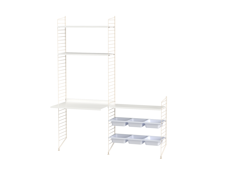 Ensemble Chambre d’enfant E - String Furniture-Blanc - Beige-The Woods Gallery