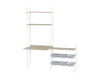 Ensemble Chambre d’enfant E - String Furniture-Blanc - Frêne-The Woods Gallery