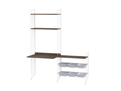 Ensemble Chambre d’enfant E - String Furniture-Blanc - Noyer-The Woods Gallery