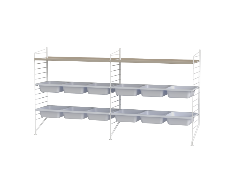 Ensemble Chambre d’enfant F - String Furniture-Beige - Blanc-The Woods Gallery
