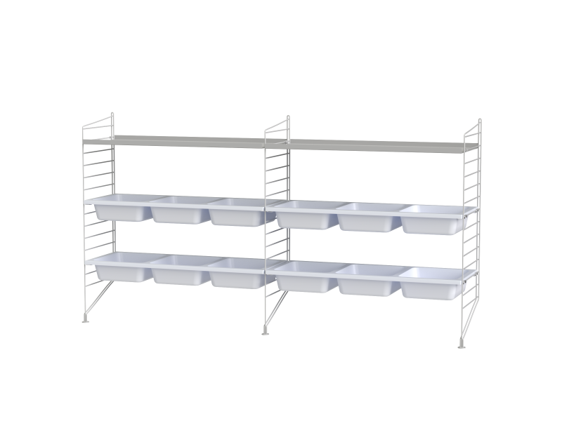 Ensemble Chambre d’enfant F - String Furniture-Gris-The Woods Gallery