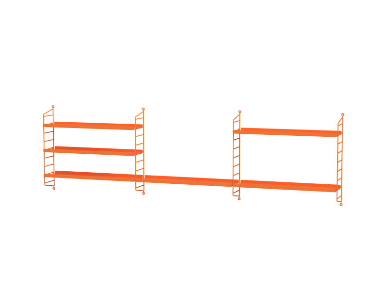 Ensemble Chambre d’enfant G - String Furniture-Orange-The Woods Gallery