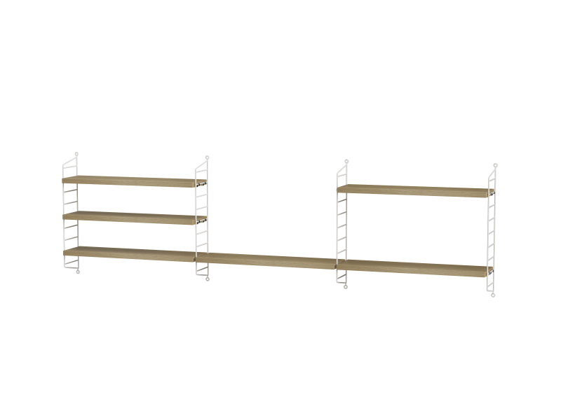 Ensemble Chambre d’enfant H - String Furniture-Blanc - Chêne-The Woods Gallery
