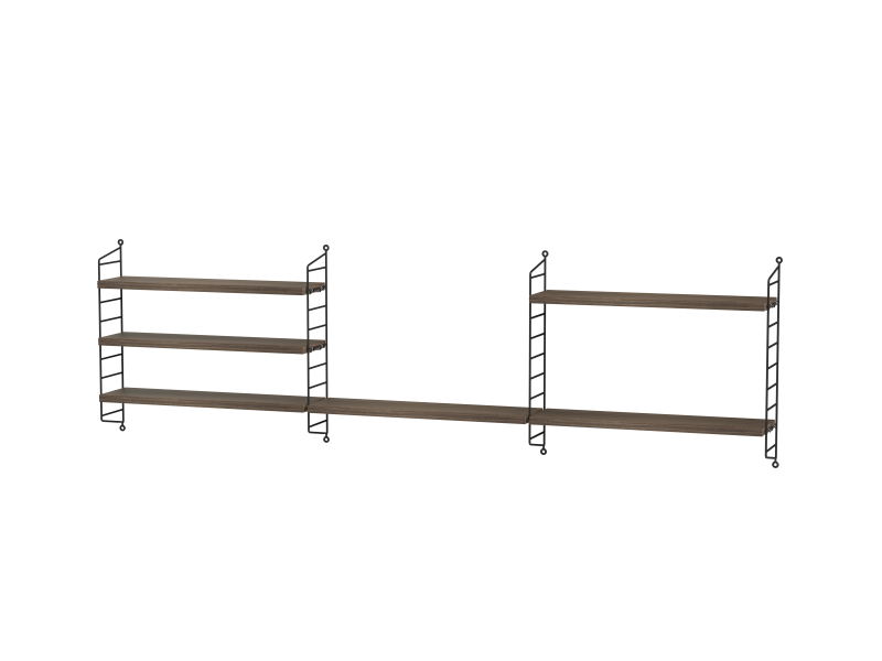 Ensemble Chambre d’enfant H - String Furniture-Noir - Noyer-The Woods Gallery