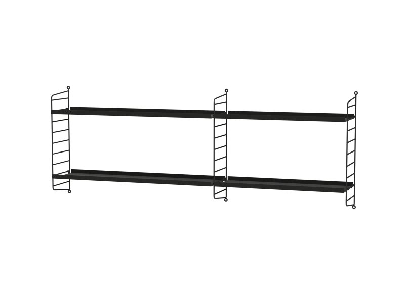 Ensemble Chambre d’enfant I - String Furniture-Noir-The Woods Gallery