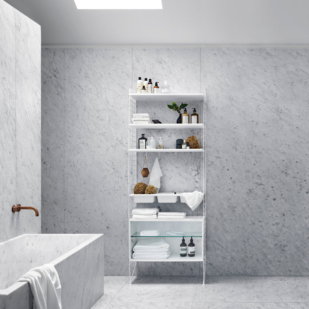 Ensemble Salle de bain L - String Furniture-Blanc-The Woods Gallery