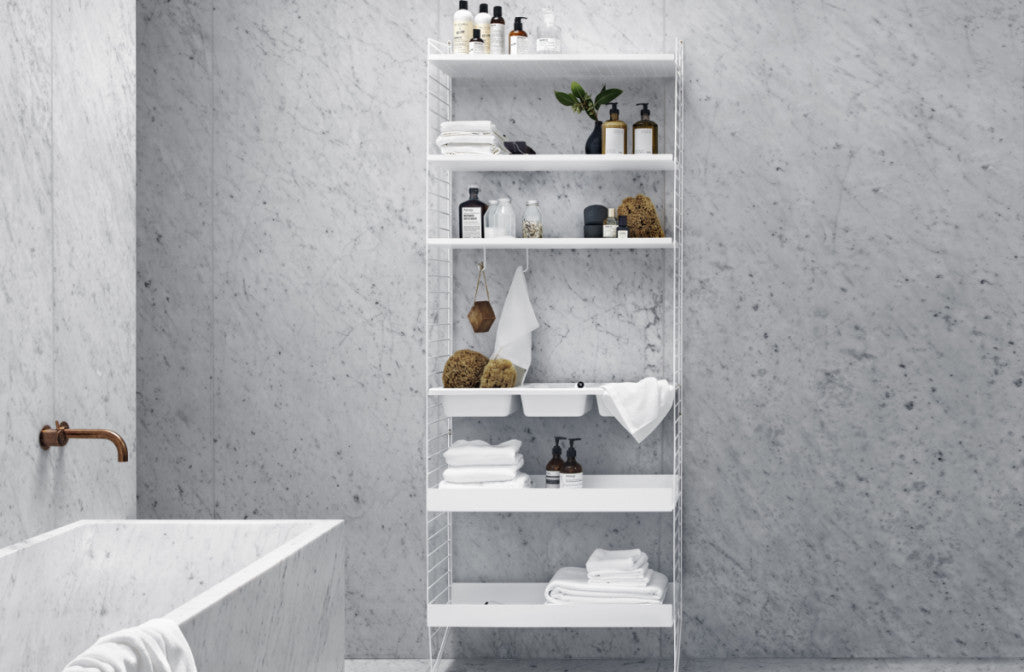 Ensemble Salle de bain L - String Furniture-Blanc-The Woods Gallery