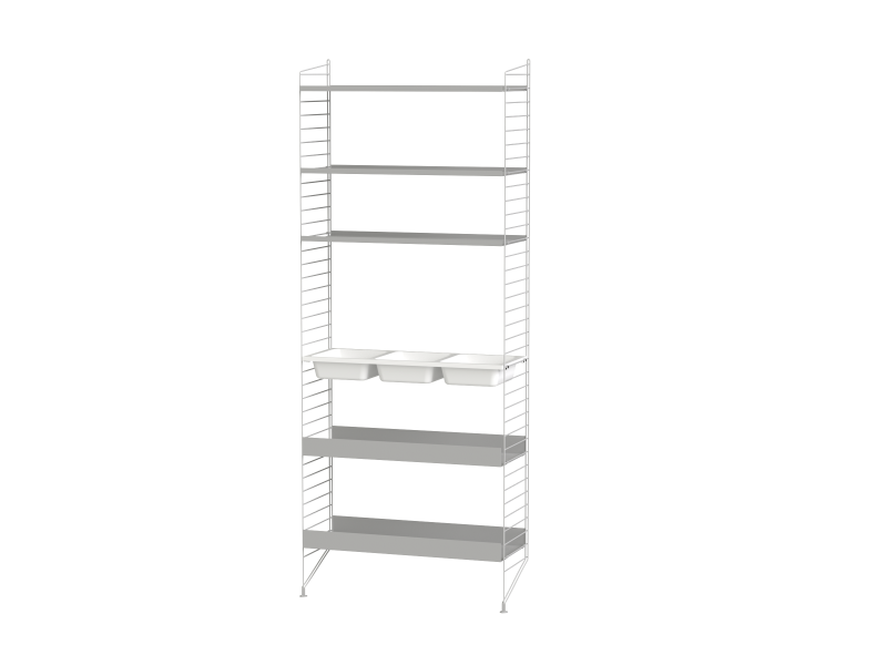 Ensemble Salle de bain L - String Furniture-Gris-The Woods Gallery