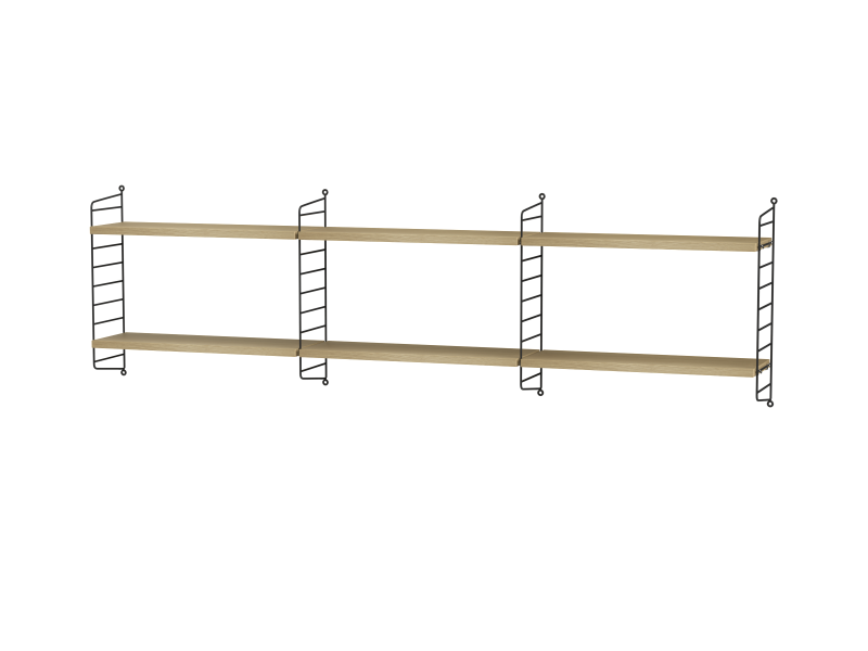 Ensemble de Chambre E - String Furniture-Noir - Chêne-The Woods Gallery
