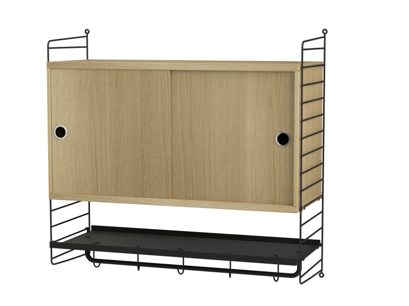 Ensemble de Chambre F - String Furniture-Noir - Chêne-The Woods Gallery