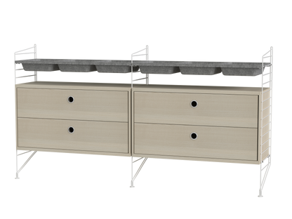 Ensemble de Chambre G - String Furniture-Blanc-The Woods Gallery