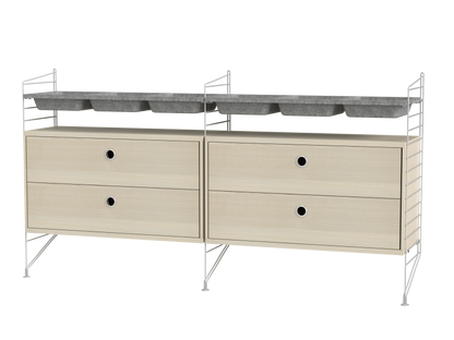 Ensemble de Chambre G - String Furniture-Blanc-The Woods Gallery