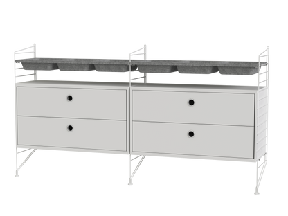 Ensemble de Chambre G - String Furniture-Blanc-The Woods Gallery