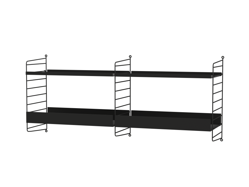 Ensemble de Cuisine B - String Furniture-Noir-The Woods Gallery