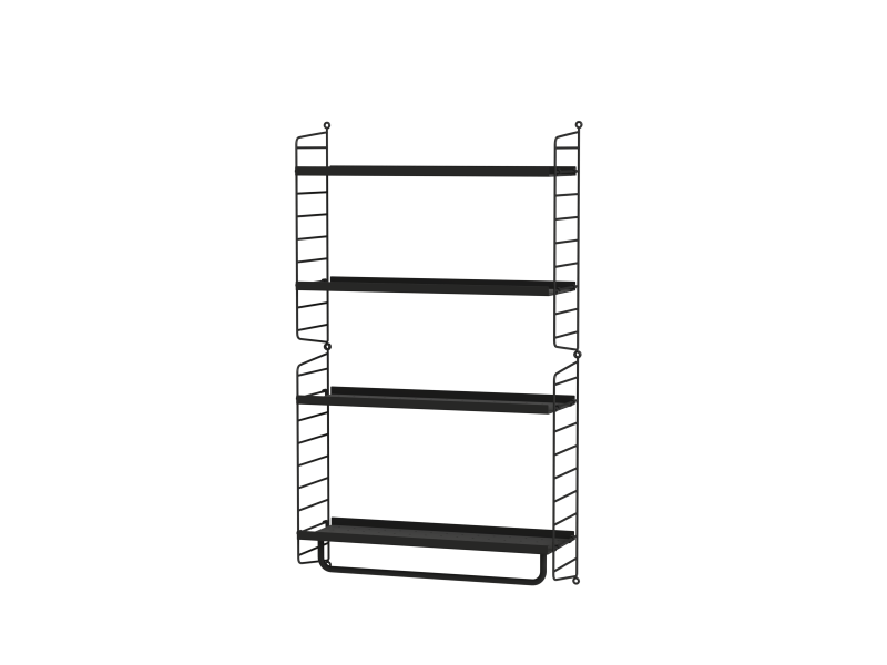 Ensemble de Cuisine D - String Furniture-Noir-The Woods Gallery