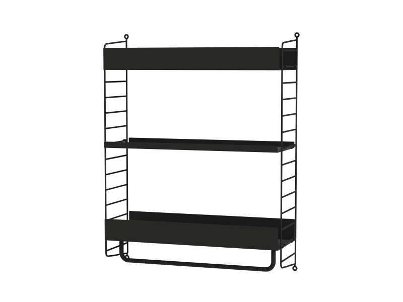 Ensemble de Cuisine E - String Furniture-Noir-The Woods Gallery