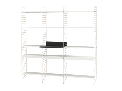 Ensemble de Cuisine L - String Furniture-Blanc - Beige-The Woods Gallery
