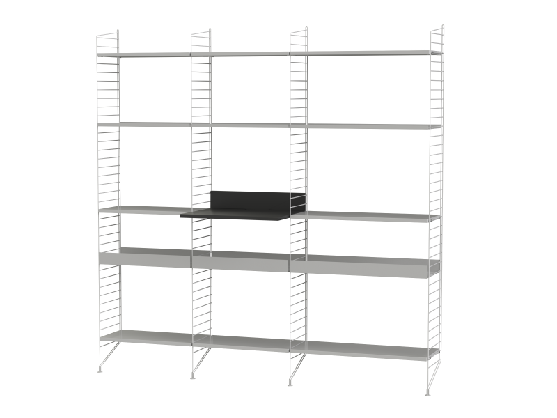 Ensemble de Cuisine L - String Furniture-Blanc-The Woods Gallery