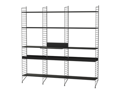 Ensemble de Cuisine L - String Furniture-Noir-The Woods Gallery