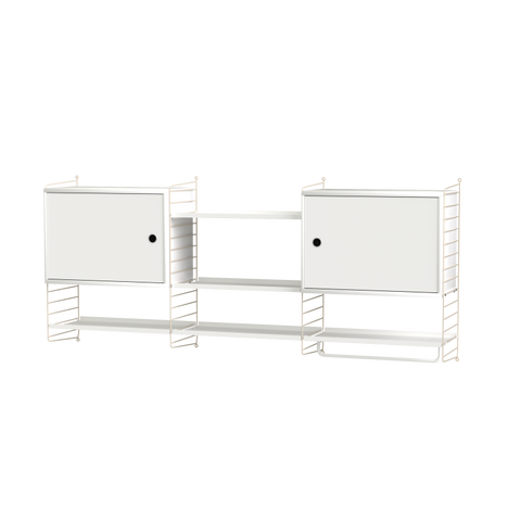 Ensemble de Cuisine M - String Furniture-Blanc - Beige-The Woods Gallery