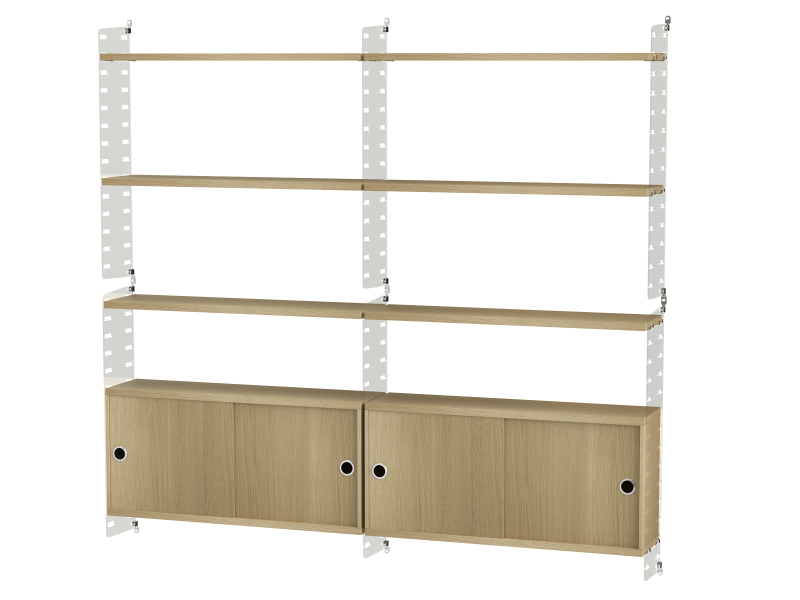 Ensemble de salon C - String Furniture-Plexiglas - Blanc-The Woods Gallery